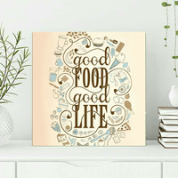 Jual Poster Hiasan Dinding Wall Decor Kayu Quote of life Murah