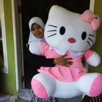 Jual boneka hello kitty hk hello kity helo kity super jumbo big besar ged Murah