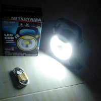 (Diskon) lampu sorot portable fitur strobo biru merah