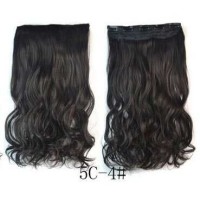 Hair Extension Clip Wig Rambut Palsu 4A Hitam MURAH
