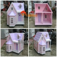 Mainan Anak Rumah Barbie Villa Kecil Dollhouse