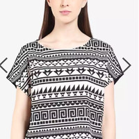 Logo Jeans Original - Blouse Batik Tribal Black Hitam - New Tanpa Tag
