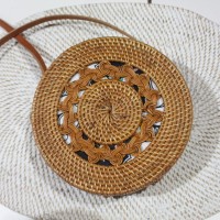 Jual Tas Rotan /Ratan Bag Bulat motif Gandis Murah Murah