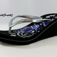 SANDAL JAPIT WANITA HAK WEDGES CASUAL TRENDY ELEGAN ANDO AKILA ABU