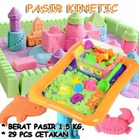 Mainan Edukasi Anak Pasir Kinetic (BONUS 29 CETAKAN)