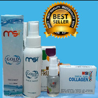 msi paket 3in1:msi bio spray +msi fruit serum +sabun collagen