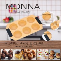 Jual Muffin Pan 6 Cups Monna Bakeware - Cetakan Cupcake Murah