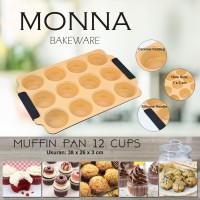 Jual Muffin Pan 12 Cups Monna Bakeware - Cetakan Cupcake Murah