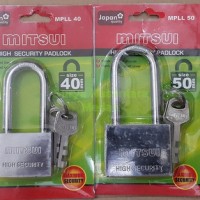 Gembok 60mm Putih Stainless Leher Panjang Limited