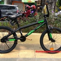 BEST SEPEDA ANAK BMX 20 FREESTYLE UNITED VENOM ROTOR MATTE BLACK