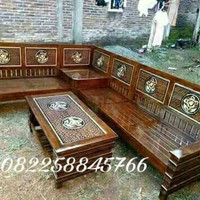 Kursi tamu kursi sudut tamu ukir kayu jati jepara free ongkir TERMURAH