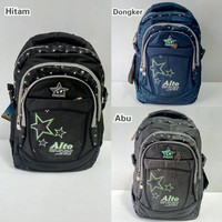 Tas Backpack Alto Bintang Laptop case + Raincoverbag