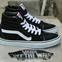 Sepatu Pria Vans SK 8 Hi Hitam Putih Tinggi Premium Berkualitas Bagu