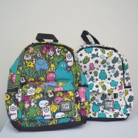Jual Cute Star Alien Holiday Canvas Backpack Murah