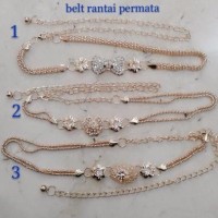 ikat pinggang korea model rantai permata SUPER
