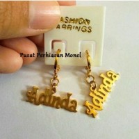 Anting Nama Gold - Perhiasan Nama