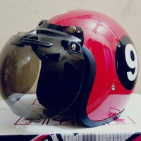 Helm Bogo Cafe Racer Retro Classic + Kaca Bogo - bukan INK KYT Carglos