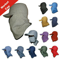 topi jepang masker samping / topi mancing anti panas naik gunung hats