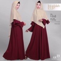 SALE Baju Gamis Wanita-Dress GE 23 Merah Hati By ELIF