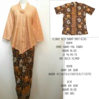 fashion wanita kebaya/set kebaya couple brokat floy flocad