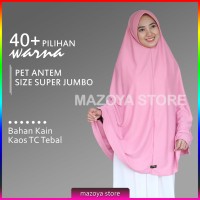 Jual Jilbab Instan Pet Antem Size SUPER JUMBO / Hijab Kaos Bergo Pet Syari Murah