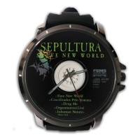 Jam Tangan Custom Cover CD SEPULTURA - SLAVE NEW WORLD Premium