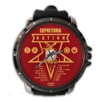 Jam Tangan Custom Cover CD SEPULTURA - NATION Premium