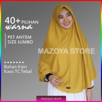 Jual Jilbab Instan Pet Antem Jumbo / Hijab Kaos Bergo Anthem Size SYARI Murah