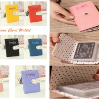 Korean Card Wallet 20 Slot Dompet Kartu bahan kulit sintetis halus