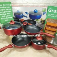 Panci Set Supra 7pcs (merah)