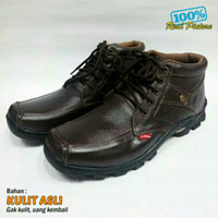 Sepatu Boots Kickers Kulit Asli Casual Formal Santai Touring Trendy