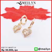 MEILYN ANTING JURAI MOTIF CHANEL EMAS ZIRCON 0271160711 MEILI