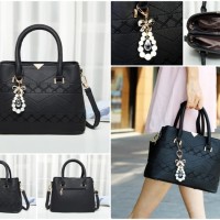 TAS TANGAN SHOULDER TOTE BAG ABU GREY WANITA GRAYISH CNK VINCCI ELLE