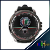 Jam Tangan Custom Alfa Romeo Logo Italian Car