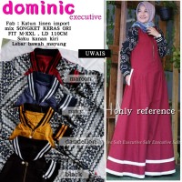 Baju Terusan Wanita Muslim Longdress Dominic Executive