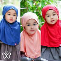 Jual Jilbab Anak Syria Instan Tali / Jilbab Non Pet/ Jilbab KCB Anak Murah
