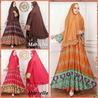 Marcella syari bahan jersey gamis baju syari murah