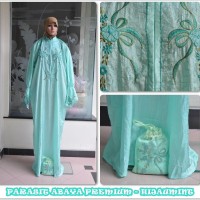 Jual MUKENA TRAVELLING PARASIT ABAYA PREMIUM (TANPA KEPALA) HIJAU MINT Murah