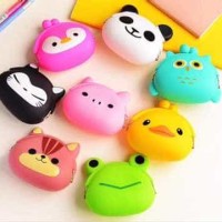 022 Dompet Koin Karakter Silikon Silicone Pouch Tas Receh Lucu Unik