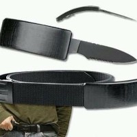 gesper pisau belt knife sabuk ikat pinggang pisau unik alat keamanan