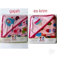 Terlaris 2017 Selimut Topi Bayi Baby Grow Katun / 2 Layer Hoodie Baby