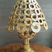 Tempat lampu/bohlam/lampu led/lampu meja - 100% handmade indonesia