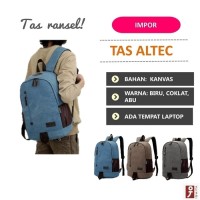 Jual Tas Pria Ransel Backpack Kanvas Cowok Santai Impor Murah Berkualitas Murah