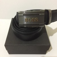 BOSS Ikat Pinggang Kulit Pria HG-514 / HUGO BOSS Gesper Rel Ta Murah
