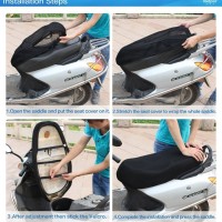 Sarung Cover Jaring Jok Tebal motor honda yamaha zusuki T1910
