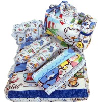 Tas Bantal Guling Gendongan Alas Tidur Perlak Bayi Set 4 in 1 Chekid