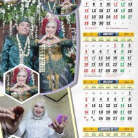 Cetak Kalender Poster 2018 Indonesia Masehi & Jawa Ukuran 38x53cm