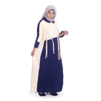 ZAINA DRESS CREAM / GAMIS MUSLIM / SYARI / IBU HAMIL / CANTIK/ ANGGUN