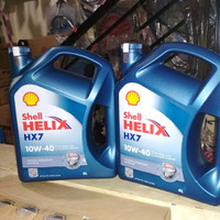 Oli Shell Helix HX 7 SAE 10W 40 Galon 4 Liter Original