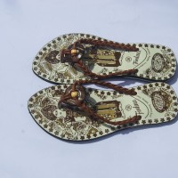Sandal jepit Wanita / Cewek Tali kepang bali